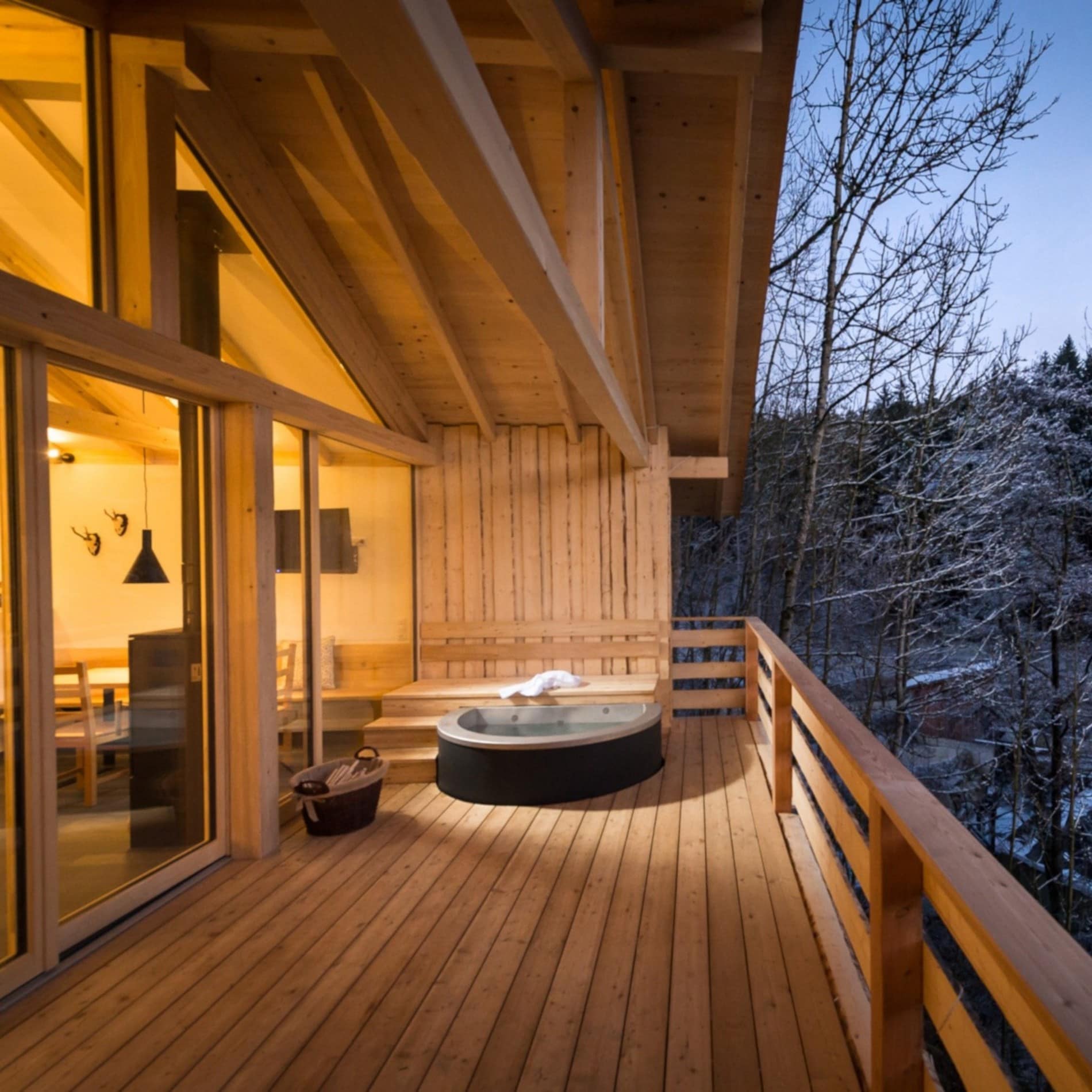 Luxuriöses Romantik-Chalet im Bayerischen Wald mit Außenwhirlpool