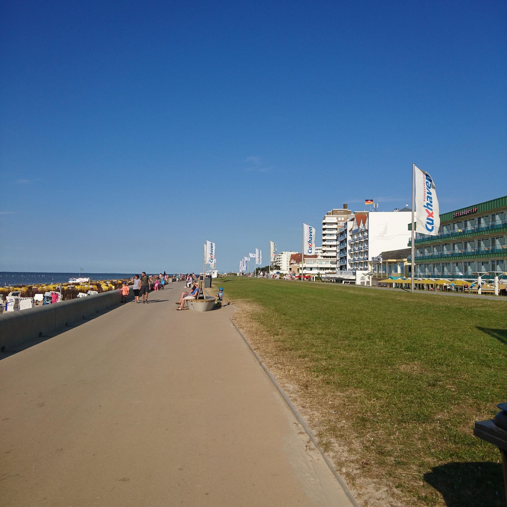 Ferienwohnungen direkt am Strand mit Meerblick in Cuxhaven Duhnen