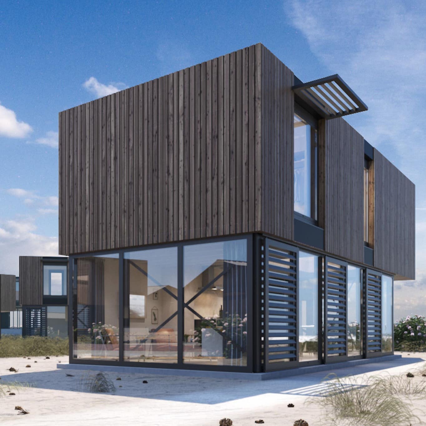 Modernes Ferienhaus am Strand von Zandvoort in Nordholland