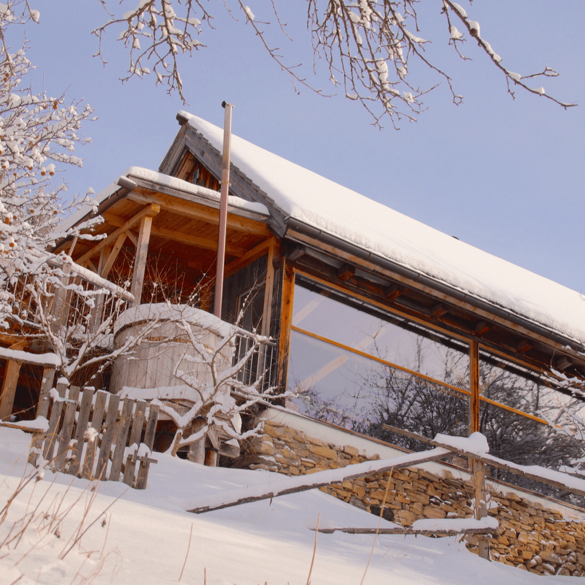 Romantisches Chalet für zwei Personen mit Whirlpool in Österreich