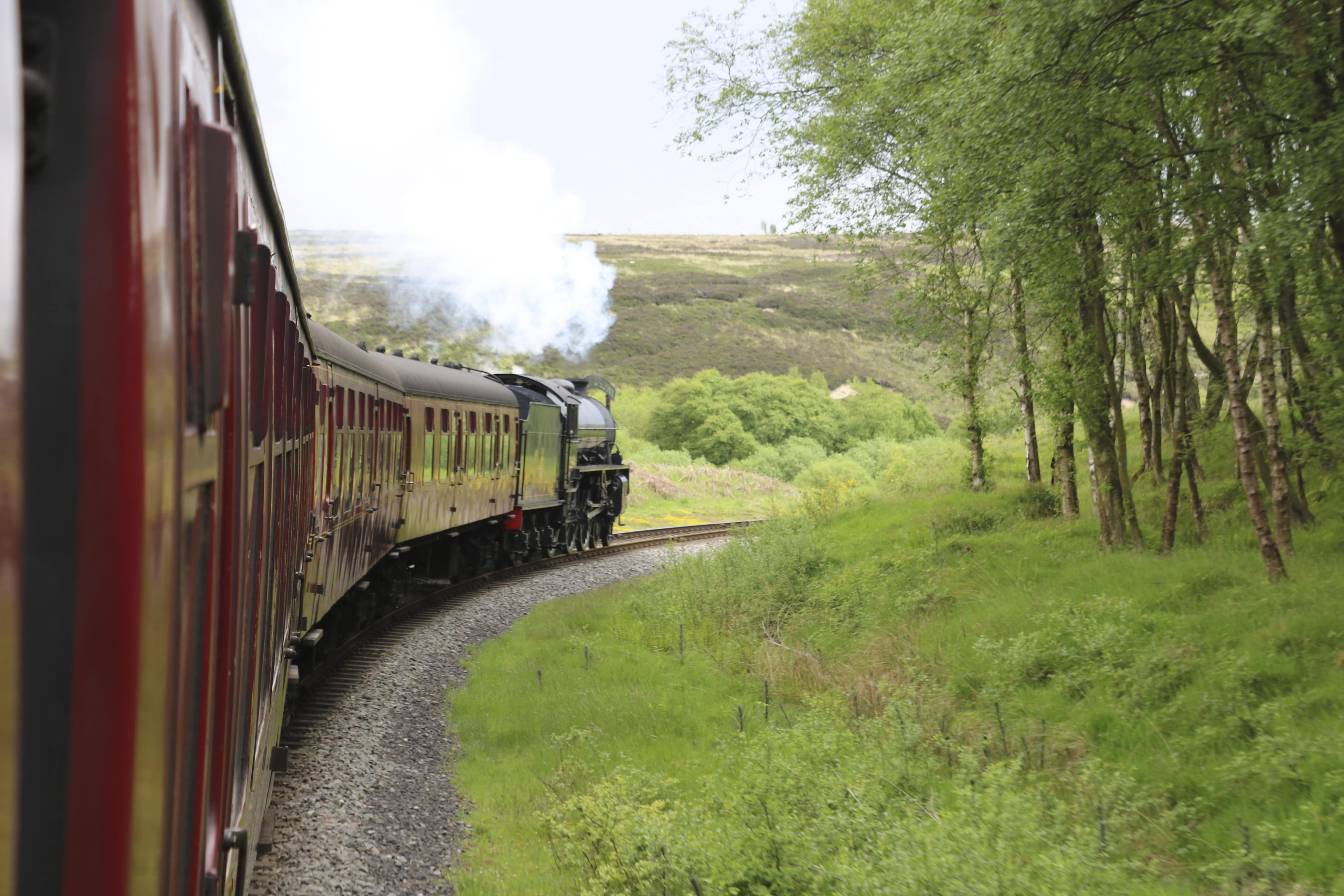 Take a vintage train ride with holiday cottages in the Yorkshire moors 