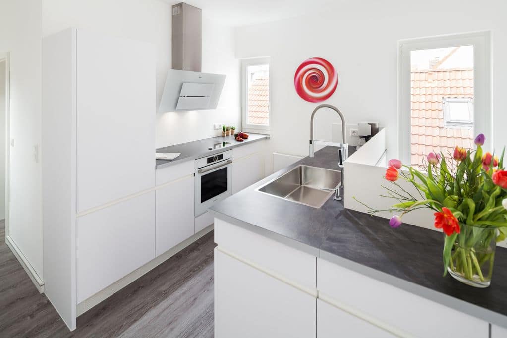 state of the art kitchen in a holiday rental for 6 in nordeney