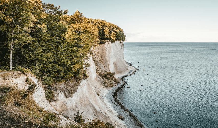 cliffs over the sea