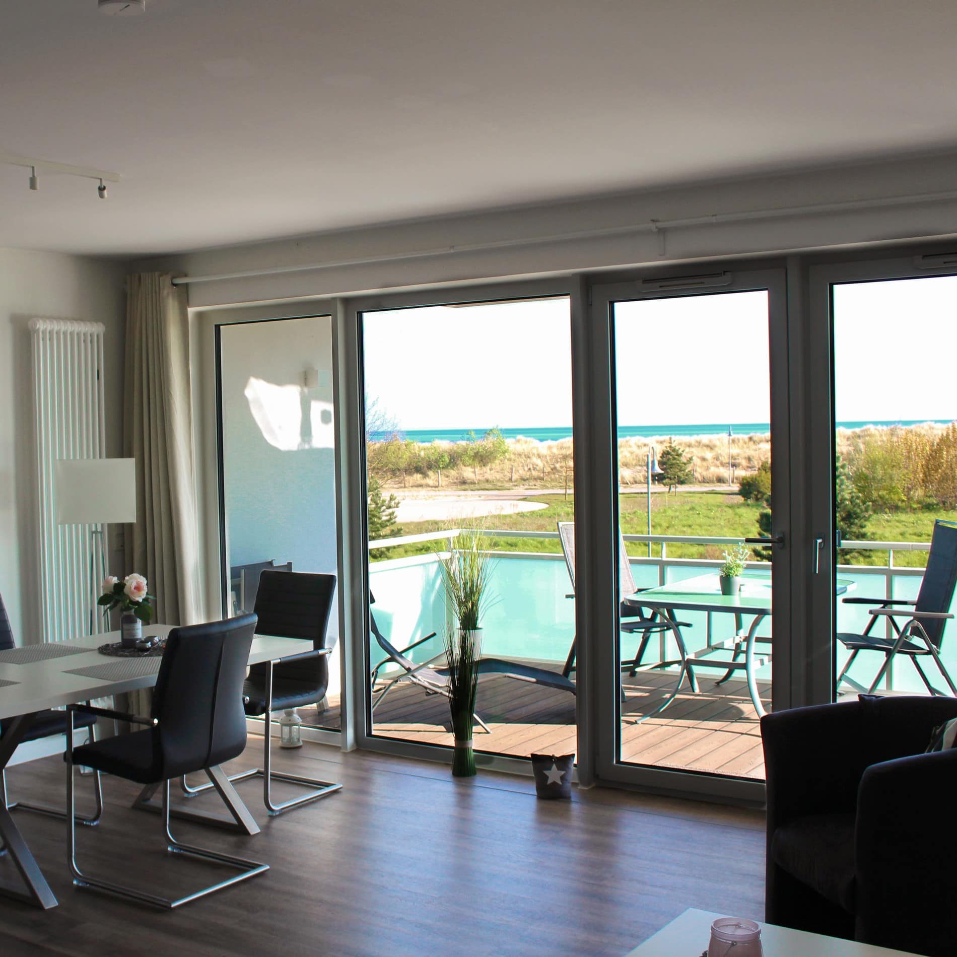 Ferienwohnung in Heiligenhafen Steinwarder mit Strandlage und Blick auf die Dünen