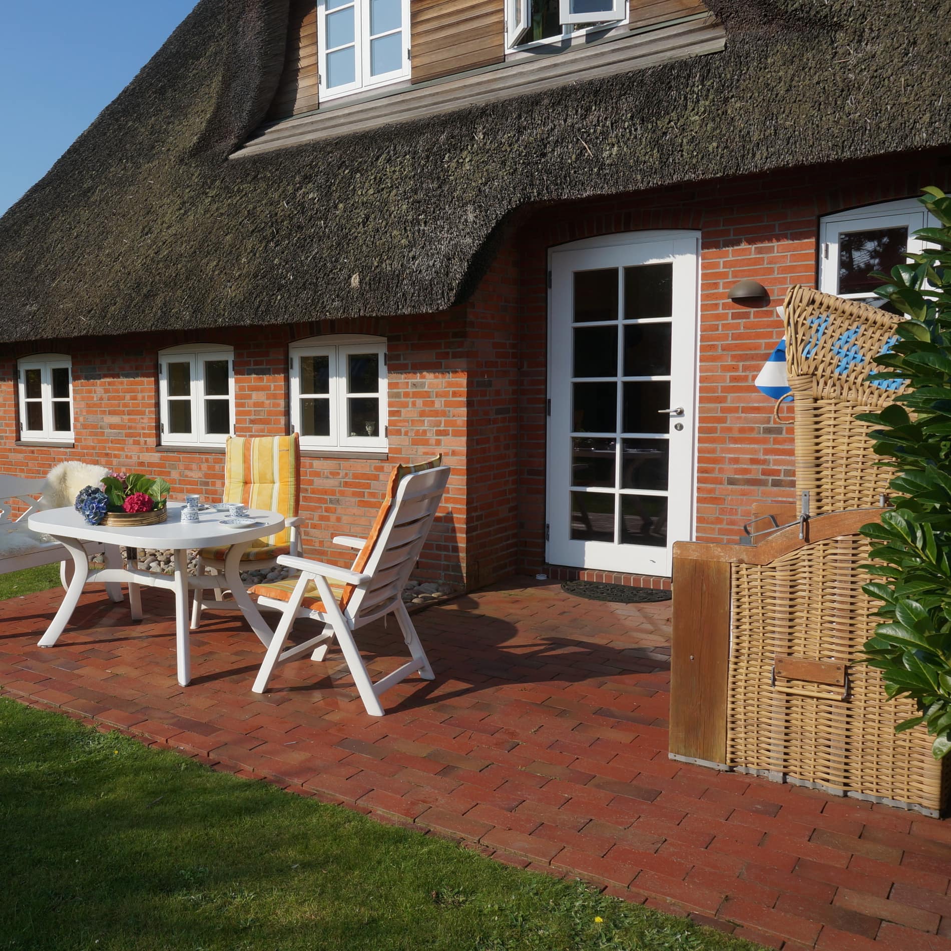 Private Ferienwohnung auf Amrum in einem reetgedeckten Haus