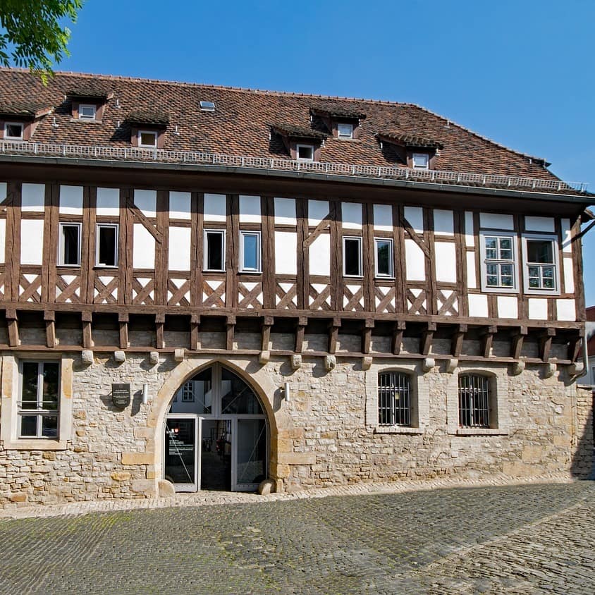 Die Dichte an Fachwerkbauten ist in der Innenstadt der Landeshauptstadt Erfurt besonders hoch.