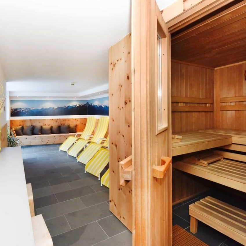 Sauna im Wellness-Bereich eines Appartementhauses in Ischgl