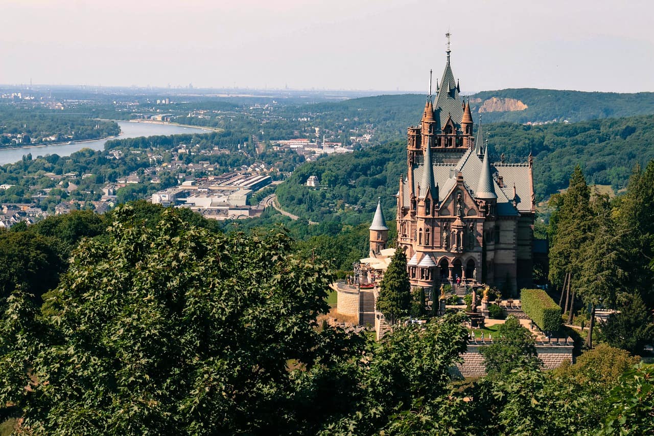 Siebengebirge Drachenburg Ausblick 