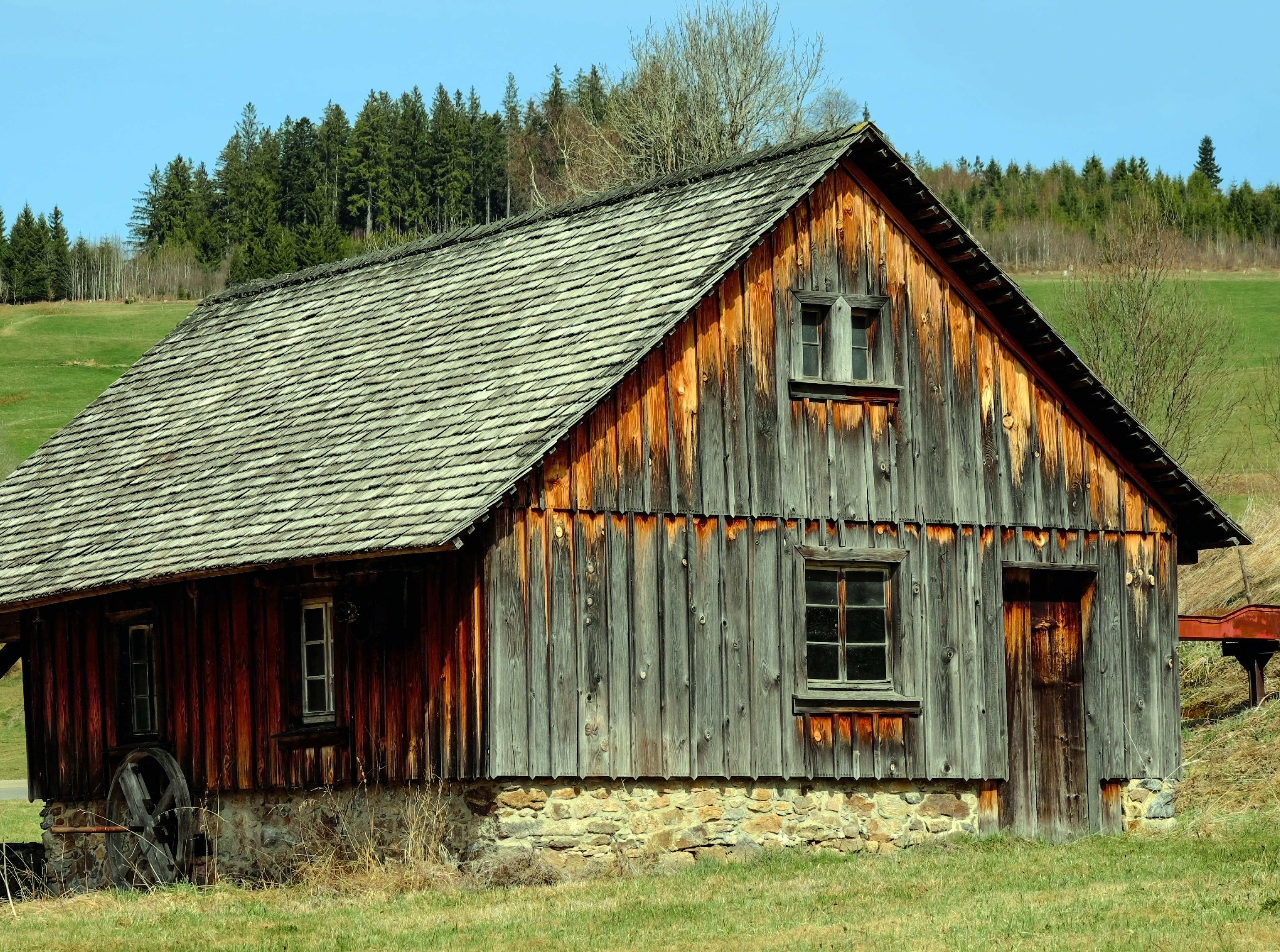 Hütte im Schwarzwald auf einer Lichtung