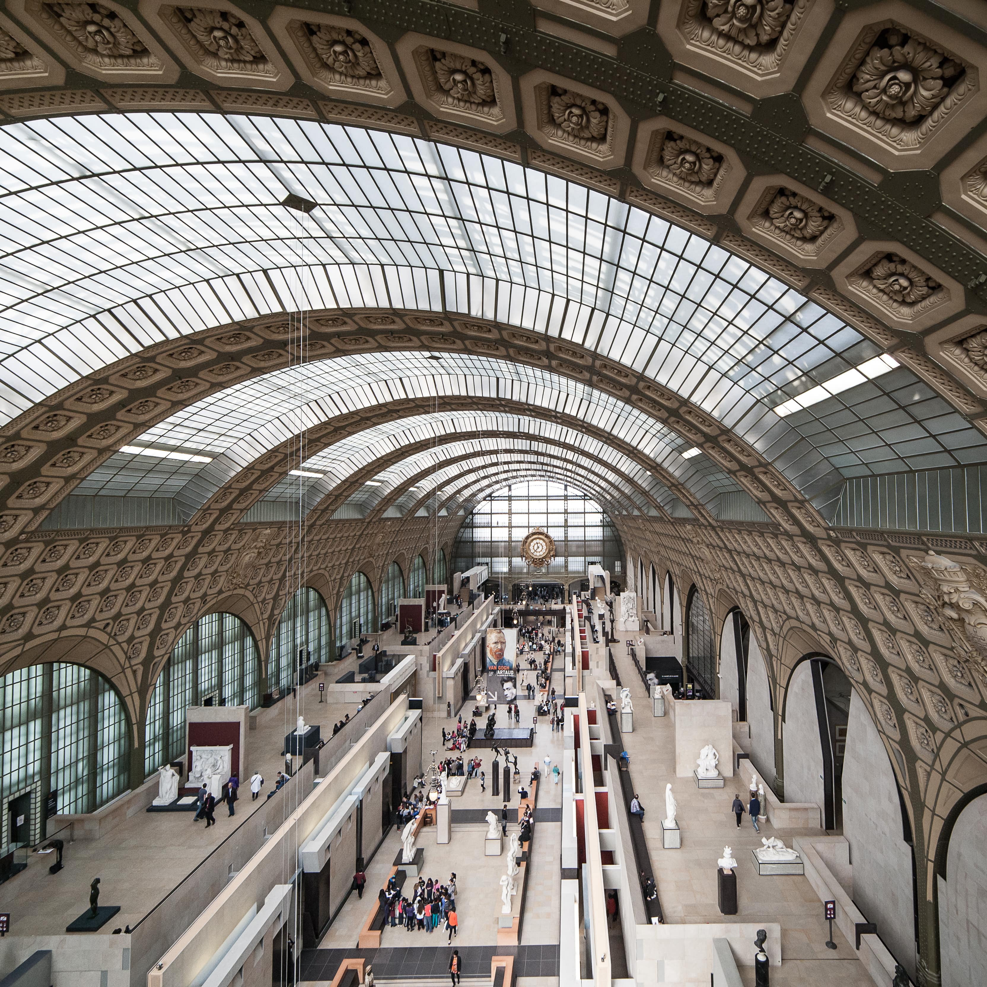 Blick von oben im Musée d'Orsay.