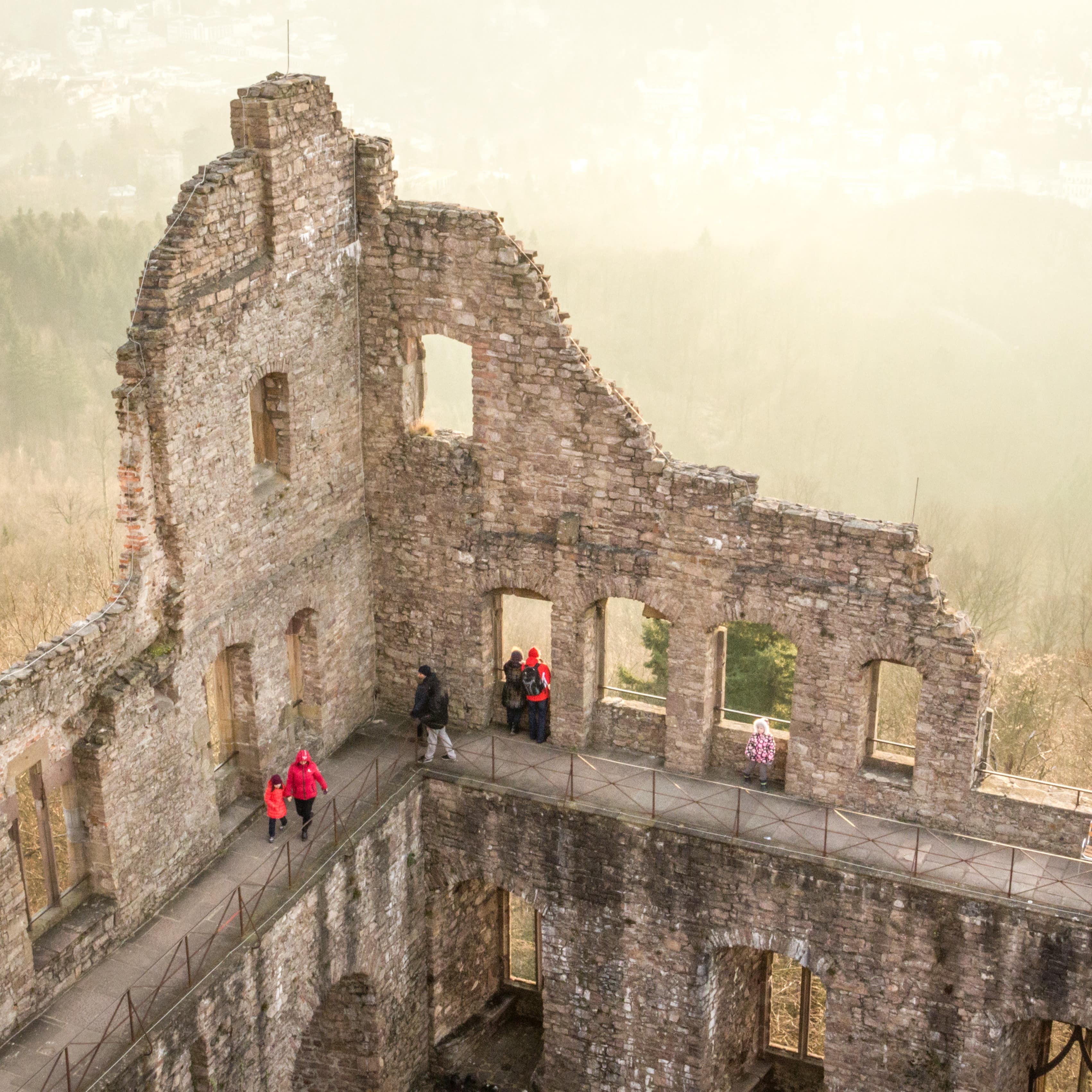 Die Ruine des Alten Schlosses Hohenbaden