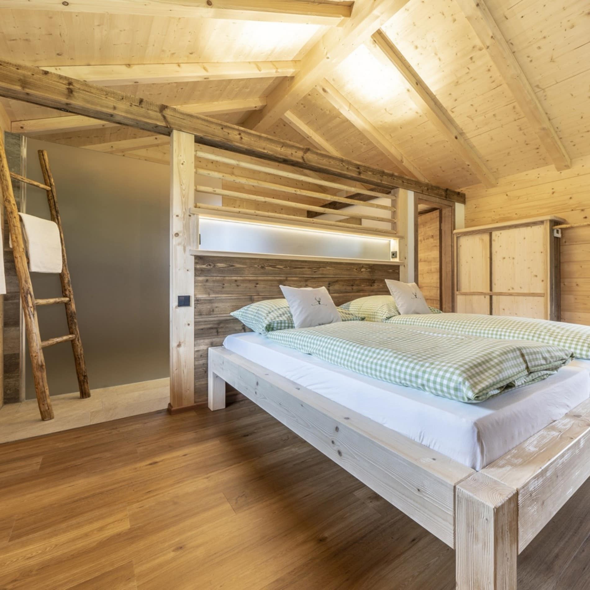 Romantisches Chalet in Bayern für 2 Personen mit offenem Bad