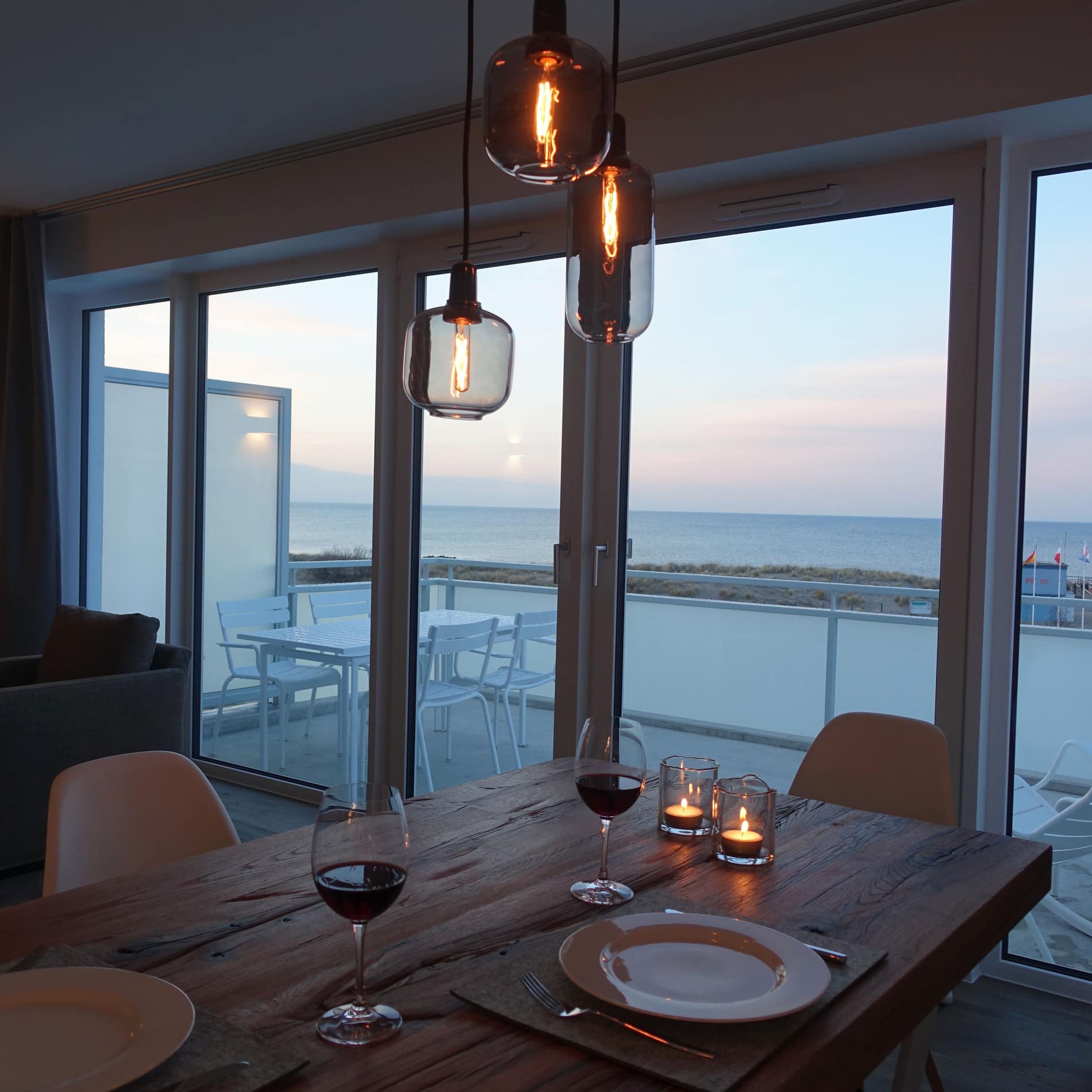 Romantische Luxus-Ferienwohnung in Heiligenhafen für zwei Personen mit wunderschönem Ausblick