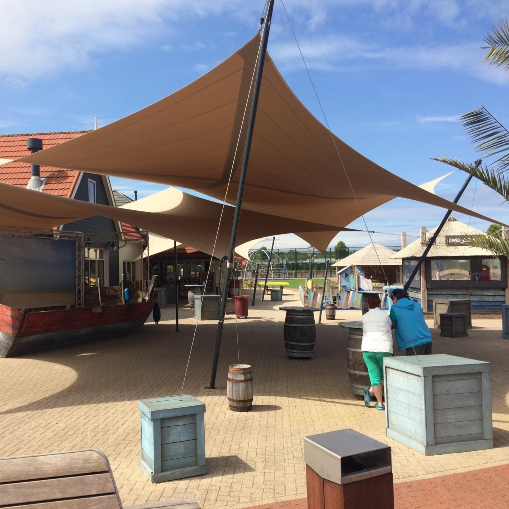 Freilichtbühne im Gemeinschaftsbereich im Ferienpark Julianahoevel in Renesse