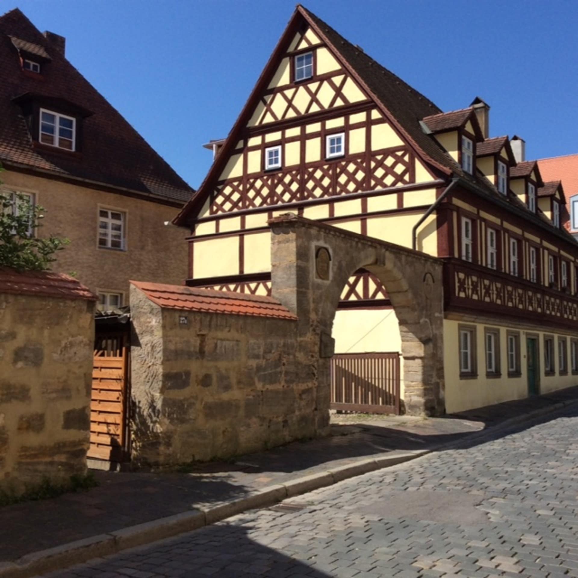 Ferienwohnung in Bambergs Altstadt in einem schönen Fachwerkhaus