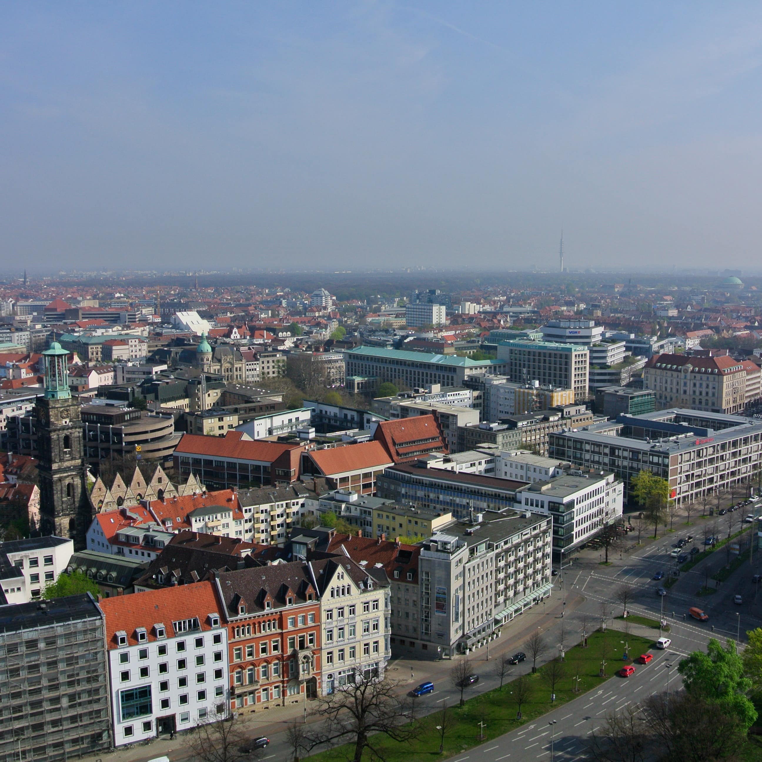 Panoramablick über Hannover.